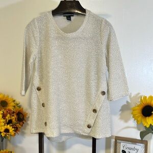 Robert Louis women’s size medium 3/4 length sleeve sweater